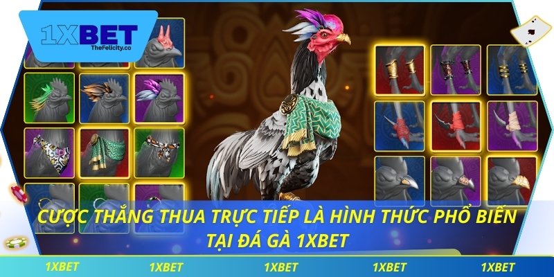 Đá Gà 1xbet Cược thắng thua trực tiếp là hình thức phổ biến tại đá gà 1xbet