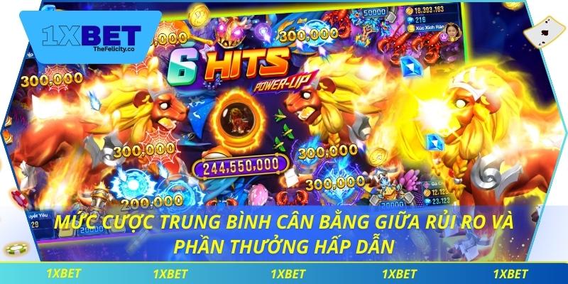 Tam Tiên Bắn Cá – Trò Chơi Giải Trí Kết Hợp Cá Cược Hấp Dẫn Mức cược trung bình cân bằng giữa rủi ro và phần thưởng hấp dẫn