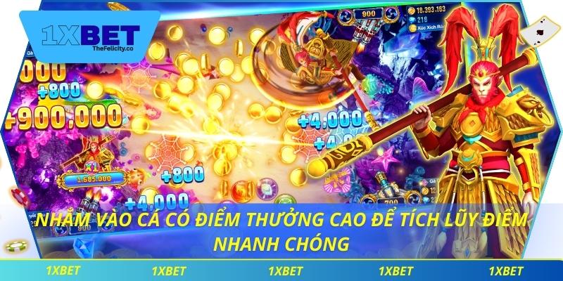 Tam Tiên Bắn Cá – Trò Chơi Giải Trí Kết Hợp Cá Cược Hấp Dẫn Nhắm vào cá có điểm thưởng cao để tích lũy điểm nhanh chóng